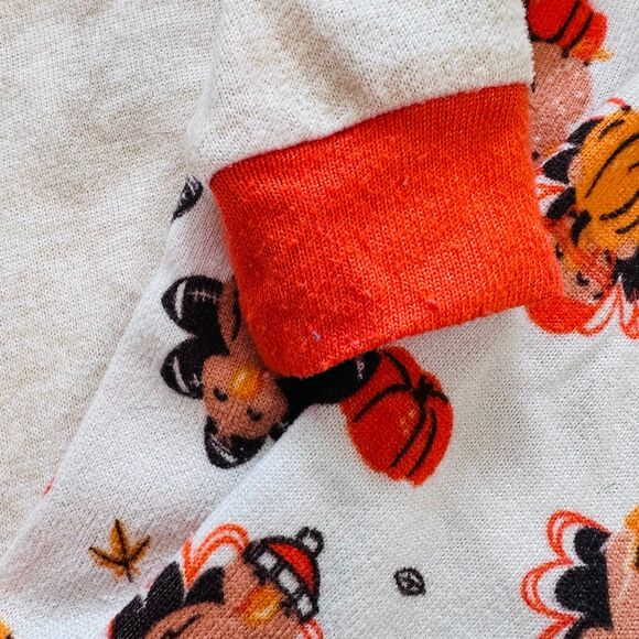 Boy’s PJ Essentials Thanksgiving/Turkey/Football LS Pajama Set Size 7 - Picture 4 of 6